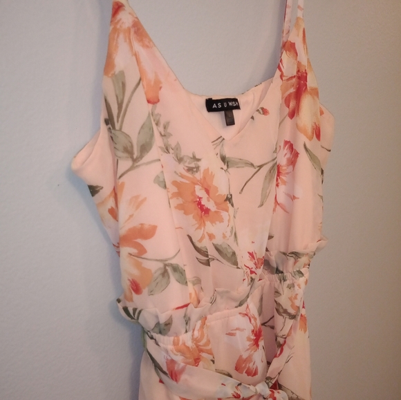 As U Wish High-Low Floral Chiffon Dress - Picture 6 of 14